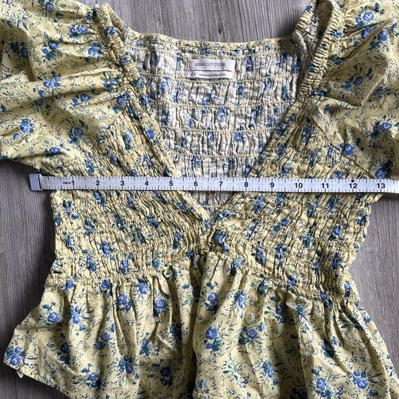 Urban Outfitters Floral Boho Crop Top 100% Cotton Size Small - Picture 7 of 9